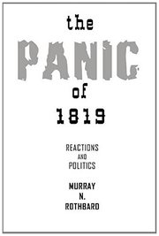 The panic of 1819 : contemporary opinion and policy cover image