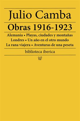 Cover image for Julio Camba: Obras 1916-1923