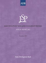Asian development bankئjapan scholarship program. Annual Report 2012 cover image