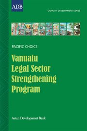 Vanuatu legal sector strengthening program cover image