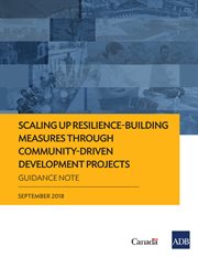 Scaling up resilience-building measures through community-driven development projects. Guidance Note - September 2018 cover image