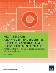 Next steps for ASEAN+3 central securities depository and real-time gross settlement linkages : a progress report of the Cross-Border Settlement Infrastructure Forum cover image
