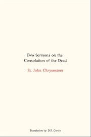 Two Sermons on the Consolation of the Dead cover image