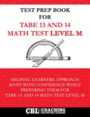 Test Prep Book for Tabe 13 and 14 Math Test Level M cover image