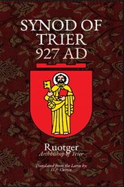 Synod of Trier : 927 Ad cover image
