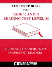 Test Prep Book for Tabe 13 and 14 Reading Test Level M cover image