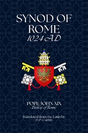 Synod of Rome : 1024 Ad cover image