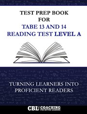 Test Prep Book for Tabe 13 and 14 Reading Test Level A cover image