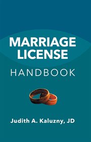 California marriage license handbook cover image