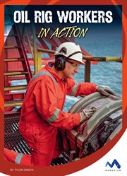 Oil rig workers in action cover image