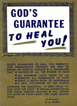 Cover image for God's Guarantee to Heal You