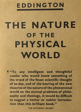 Imagen de portada para The Nature of the Physical World