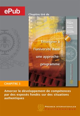 Cover image for Amorcer le développement de compétences par des exposés fondés sur des situations authentiques (C