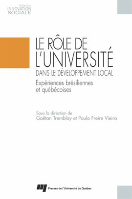 Cover image for Le rle de l'université dans le développement local