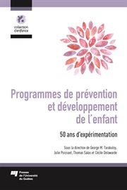 Programmes de prévention et développement de l'enfant : 50 ans d'expérimentation cover image