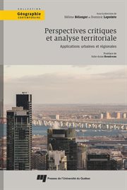 Perspectives critiques et analyse territoriale : applications urbaines et régionales cover image