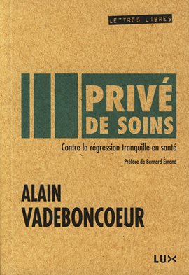 Cover image for Privé de soins