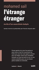 L'étrange étranger. Écrits d'un anarchiste kabyle cover image