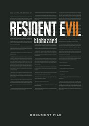 Resident evil 7: biohazard document file cover image