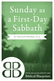 Sunday as a first-day sabbath cover image