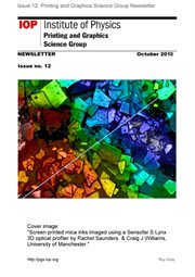 Issue #12 Printing and Graphics Science Group Newsletter : Printing and Graphics Science Group Newsletters, #7 cover image