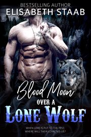 Blood moon over a lone wolf cover image