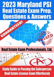 2023 Maryland PSI Real Estate Exam Prep Questions & Answers : Study Guide to Passing the Salesperson cover image