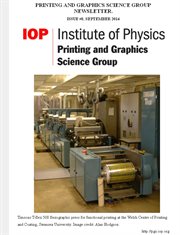 Issue 8 Printing and Graphics Science Group Newsletter : Printing and Graphics Science Group Newsletters, #3 cover image