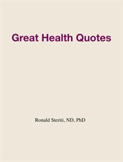 Great Health Quotes cover image