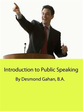 Cover image for Introduction to Public Speaking