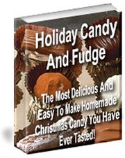 Holiday candy and fudge cover image