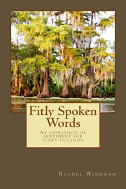 Fitly spoken words cover image