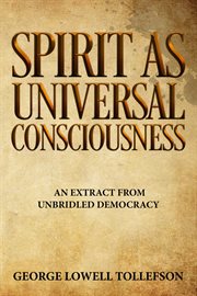 Spirit as universal consciousness cover image
