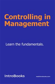 Controlling in management cover image