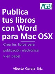 Publica tus libros con word para mac osx cover image