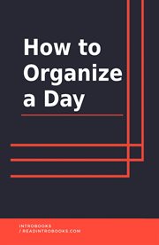 How to organize a day cover image