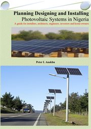 Planning designing and installing photovoltaic systems in nigeria: a guide for installers, archi cover image