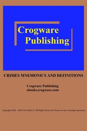 Crimes Mnemonics and Definitions : Mnemonics cover image