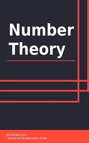 Number theory cover image