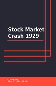 Stock market crash 1929 cover image