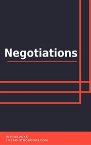 Negotiations cover image
