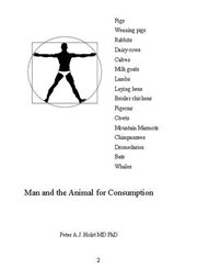 Man and the animal for consumption cover image