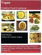 Vegan comfort food cookbook cover image