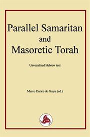 Parallel samaritan and masoretic torah cover image