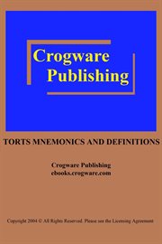 Torts mnemonics and definitions cover image