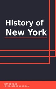 History of new york cover image