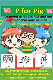 Learn to read (23, phonics exercises - p for pig) cover image