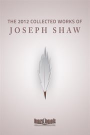 The 2012 Collected Works of Joseph Shaw cover image