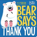 Bear says "thank you" cover image