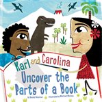 Karl and Carolina uncover the parts of a book cover image